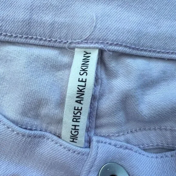 Rag & Bone Jeans Women's Size 32 High Rise Ankle Skinny Lilac Purple - Picture 4 of 10